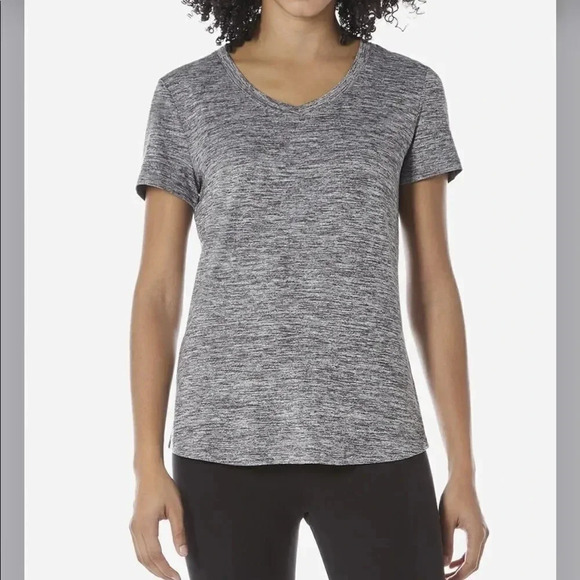 Essential vneck marbled tshirt  - Picture 3 of 11